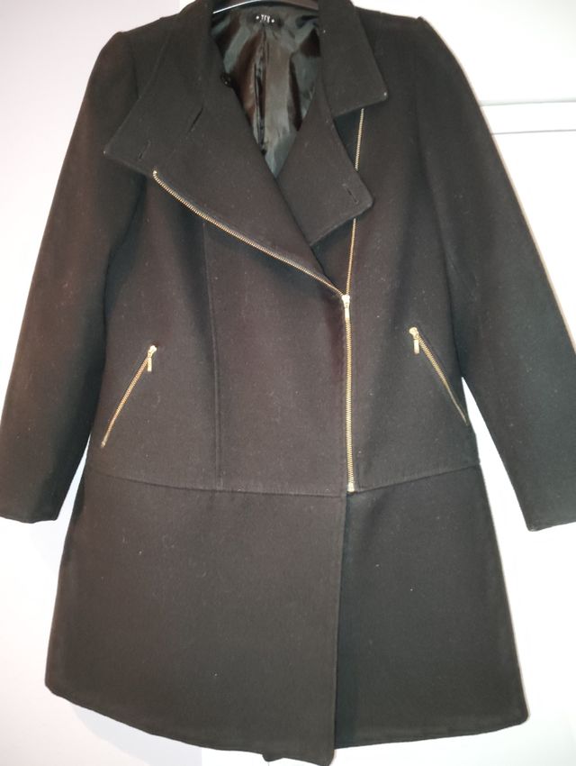 Abrigo negro mujer talla L