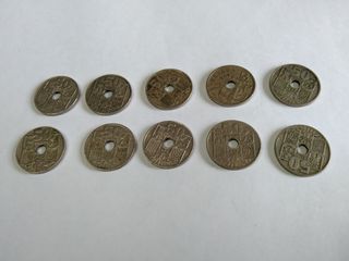 Monedas de 50 céntimos de franco 