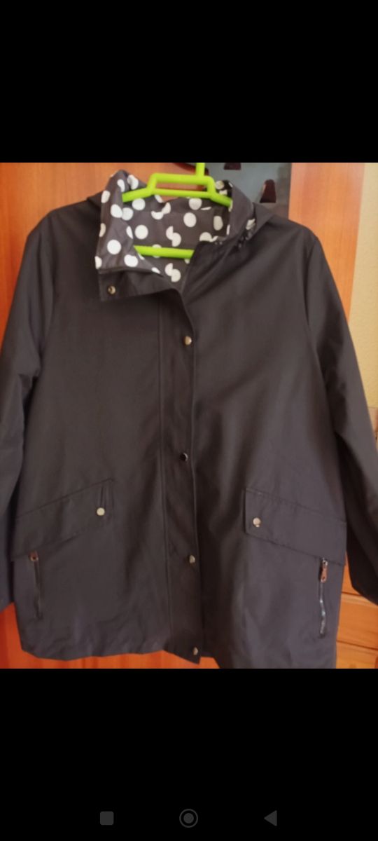 Parka entretiempo reversible XXL