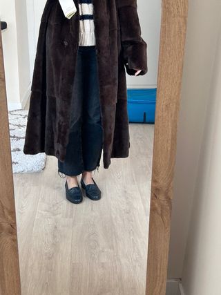 Abrigo piel.