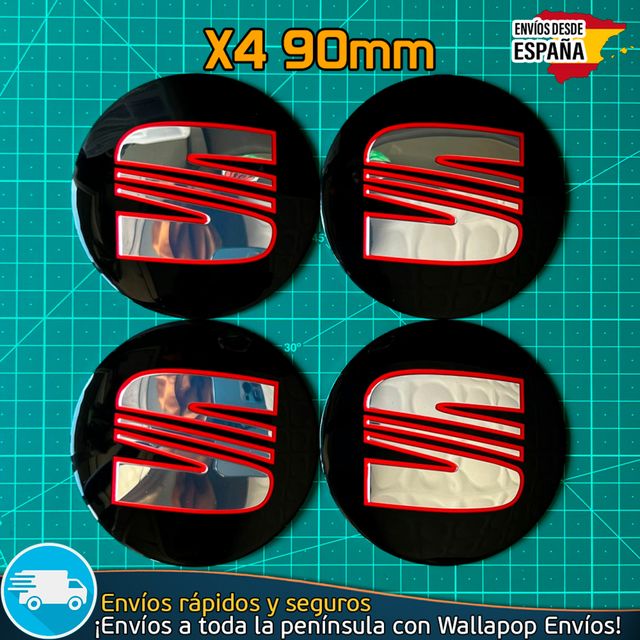 X4 Emblemas Sea 90mm Tapacubos Pegatinas Llantas