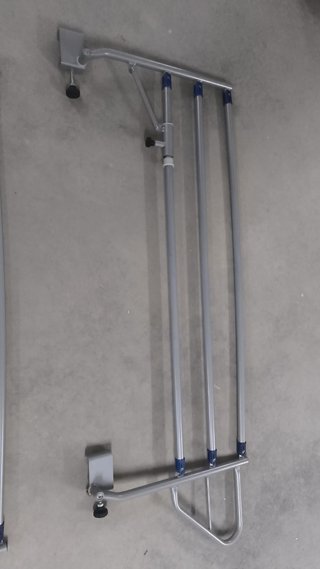Set di 2 pezzi di ringhiere in metallo
