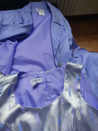 Conjunto falda corsé y chaqueta de fiest