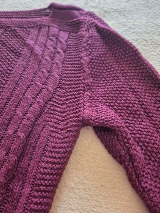 Camisola de malha bordo