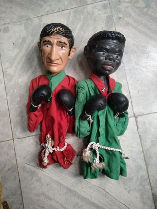 Marionetas boxeador antiguas. Años 60