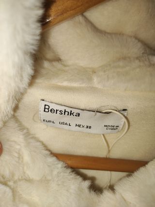 Abrigo de pelos beige