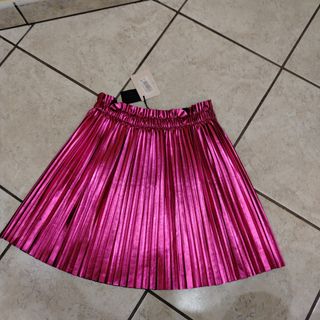 Gonna plissettata fucsia M