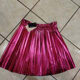 Gonna plissettata fucsia M