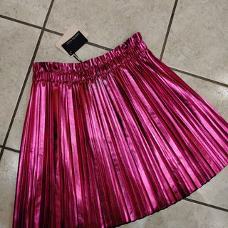 Gonna plissettata fucsia M