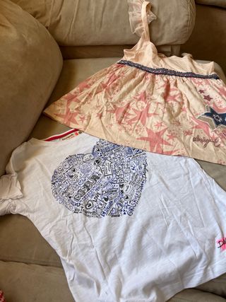 Camisetas desigual niña talla 9-10