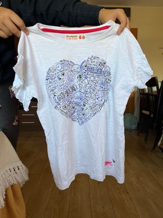 Camisetas desigual niña talla 9-10