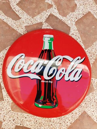 PLACA CHAPA COCACOLA