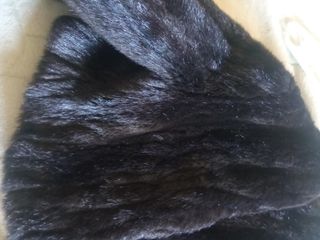 Abrigo piel sintético visón