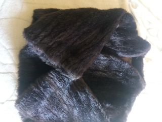 Abrigo piel sintético visón