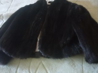 Abrigo piel sintético visón