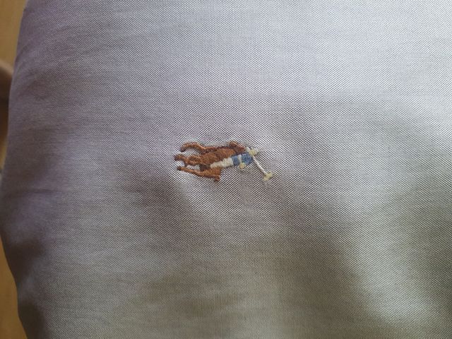 Camisa Ralp Lauren Malva claro