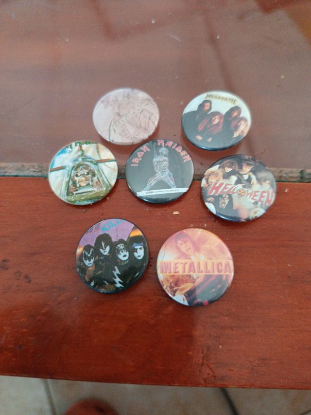 7 CHAPAS DE ROCK METAL