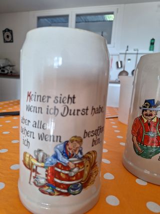 2 boccali da 1 litro