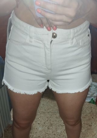 Pantalón vaquero blanco Stradivarius t34
