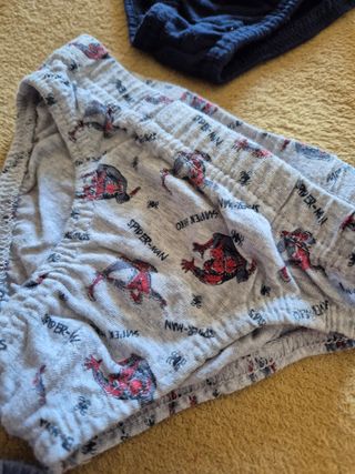 Pack 5 cuecas de menino do homem aranha