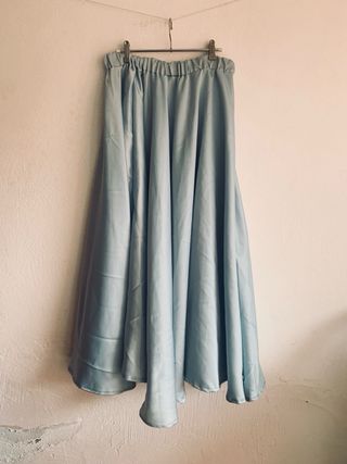 Falda maxilarga grande azul claro fiesta eventos