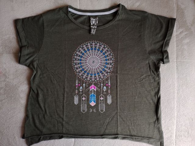 Camiseta caqui de manga corta