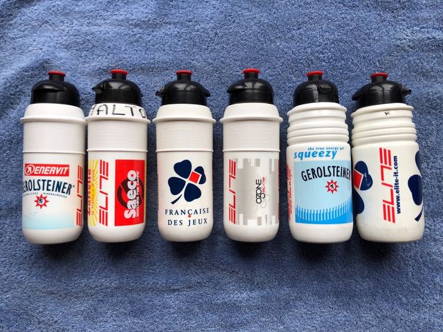 Lotto 6 borracce ciclismo vintage (nº1)