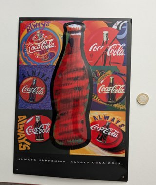 Carteles metálicos Coca-Cola