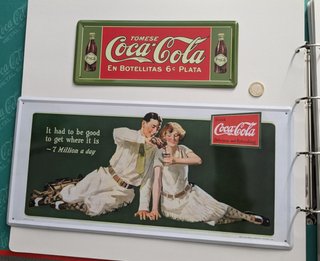 Carteles metálicos Coca-Cola