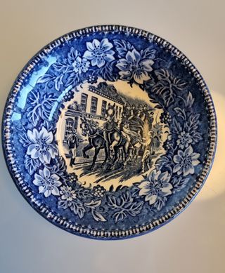 2 taças antigas estilo inglês + relógio