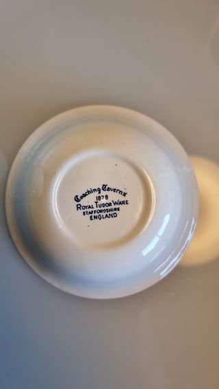 2 taças antigas estilo inglês + relógio