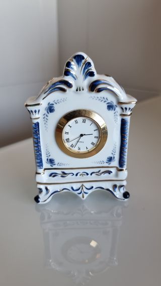 2 taças antigas estilo inglês + relógio