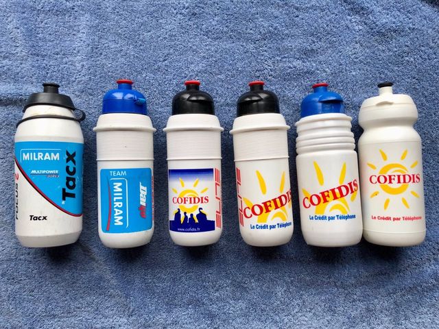 Lotto 6 borracce ciclismo vintage (nº12)