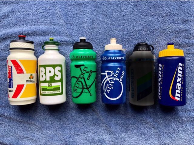 Lotto 5 borracce ciclismo vintage nº13