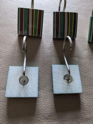 12 Ganchos cortina ducha