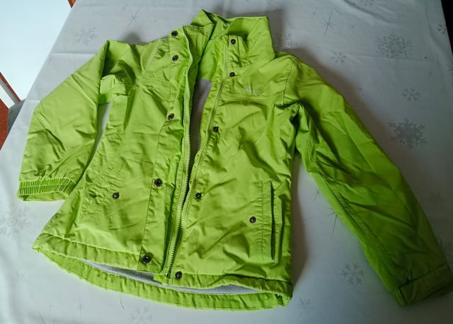 Anorak verde flúor 7 - 8 años
