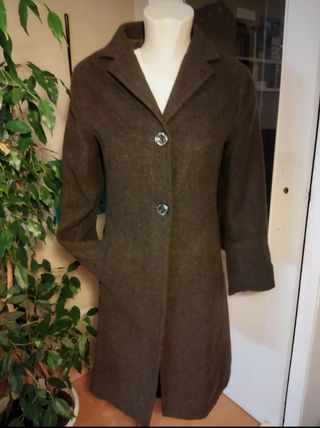 Abrigo d-due lana verde