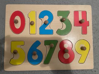 Puzzle madera números