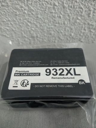 Cartucho tinta negra HP 932XL