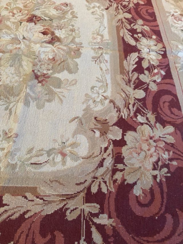 Alfombra de petit point hecha a mano