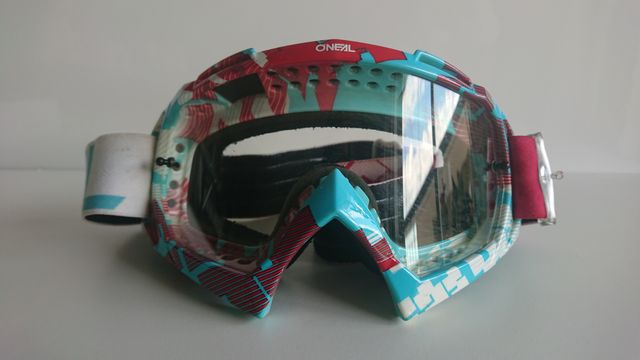 O'neal B-10 Pixel Red Petrol Clear Lens