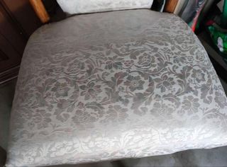 2 Poltrone e poggiapiedi salotto vintage