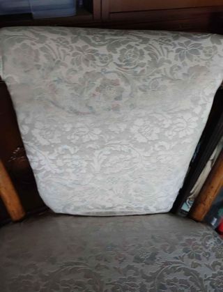 2 Poltrone e poggiapiedi salotto vintage