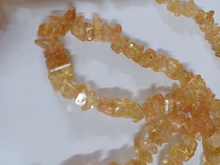 Collana in quarzo citrino