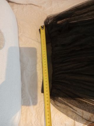 Falda tul con forro negra talla xs