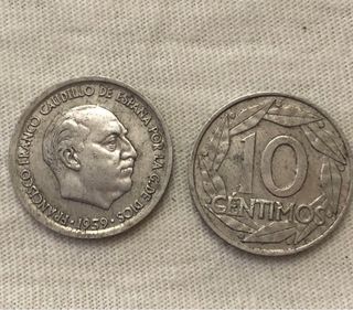 Moneda 10 centimos 1966