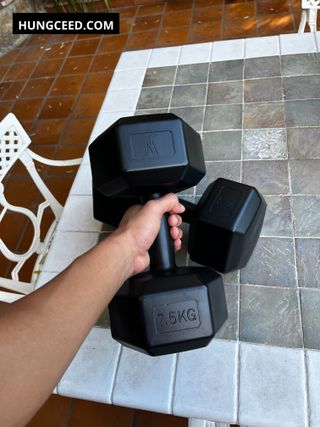 Pareja 7,5 kg mancuernas pesas crossfit gym