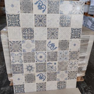 Azulejos mosaico azul para baño y cocina