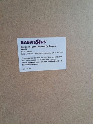 URGE! Mini cuna tijera de tela