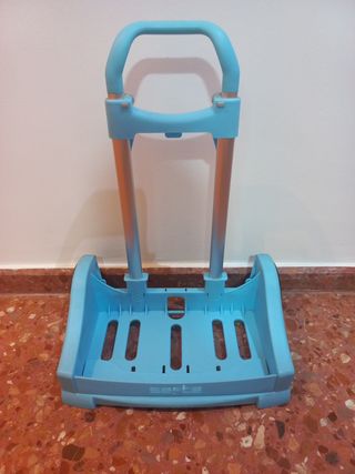 Carro porta mochilas safta azul o rosa.